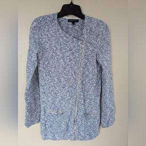 Banana Republic Seed-Stitch Sweater Jacket, Light Blue (SIZE SMALL)